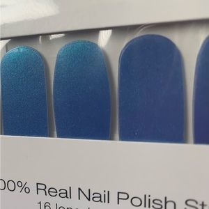 Strobe Lights: blue shimmer dry nail polish strips by ColorStreet